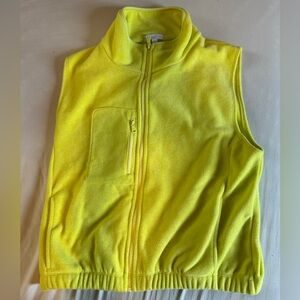 Beyond Yoga Bright Yellow (Chartreuse) Fleece Vest M